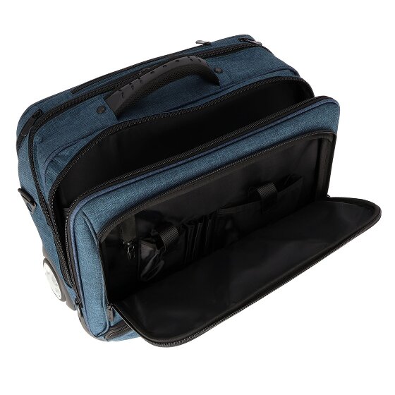 Dermata 2 roues Valise business 41 cm Compartiment ordinateur