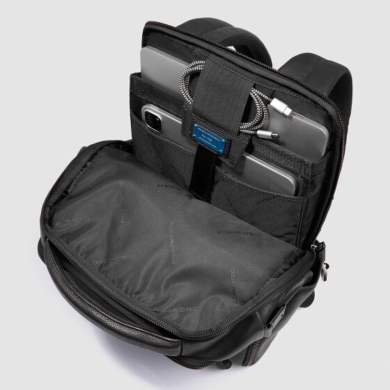 Piquadro Cronus Sac à dos professionnel Protection RFID Cuir 41 cm Compartiment pour ordinateur portable