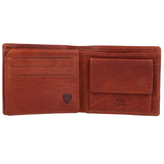 Spikes & Sparrow Porte-monnaie RFID en cuir 11 cm