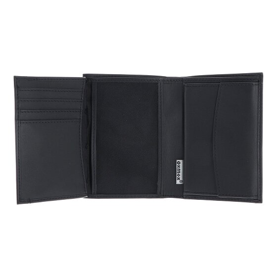 oxmox Leather Porte-monnaie Protection RFID Cuir véritable 13 cm