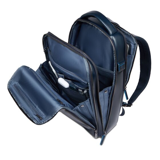 Piquadro Blue Square Daypack Cuir 42 cm Compartiment pour ordinateur portable