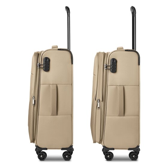 Stratic taska 4 roues Set de valises 3 pièces avec soufflet d'extension