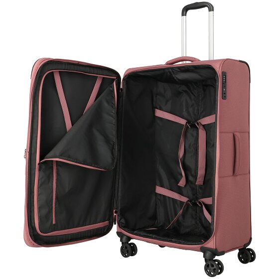 Travelite Kick Off 4 roues Valise cabine L 78 cm avec soufflet d'extension