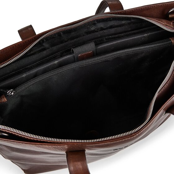 Plevier Power Sac de shopper Cuir véritable 31 cm Compartiment ordinateur