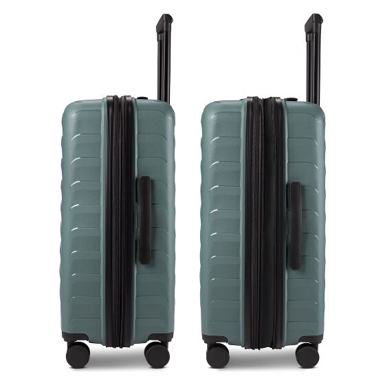 d&n Toronto 4 roulettes Set de valises 3 pièces avec soufflet d'extension