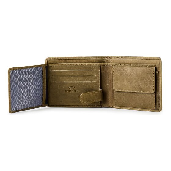 Jack Kinsky Aruba Porte-monnaie Protection RFID Cuir 12 cm