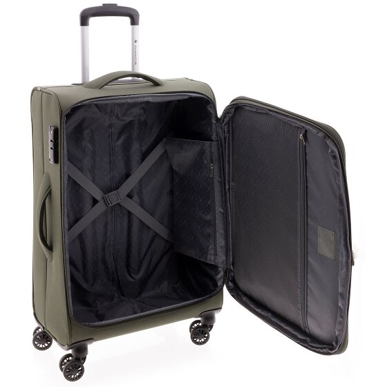 Gladiator 3700 4 roues Valise cabine 66 cm avec soufflet d'extension
