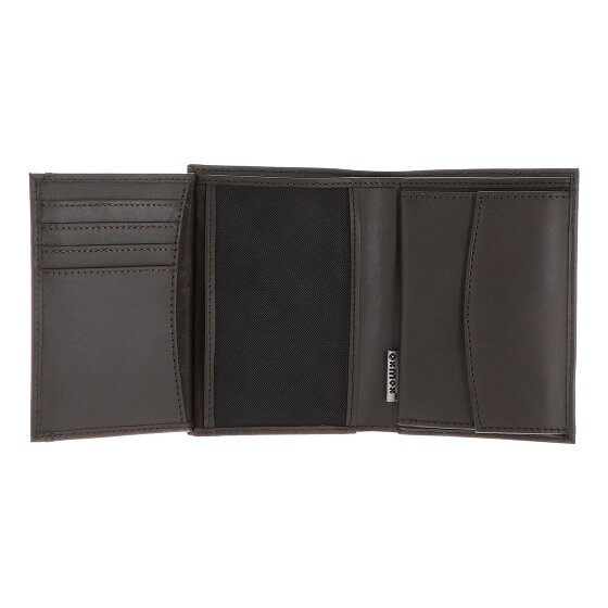 oxmox Leather Porte-monnaie Protection RFID Cuir véritable 10 cm