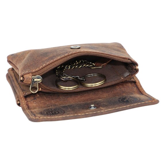 Greenburry Étui à clés vintage en cuir 12 cm