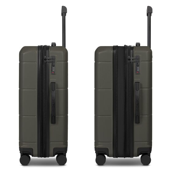 Police London 4 roues Valise cabine 64 cm avec soufflet d'extension