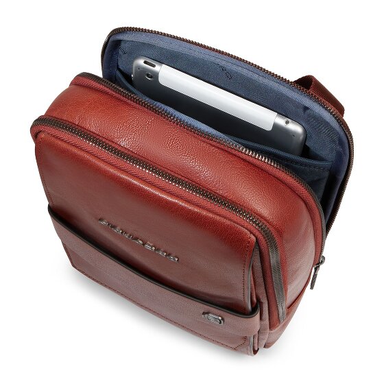 Piquadro Solm Sac à bandoulière Cuir véritable 25 cm