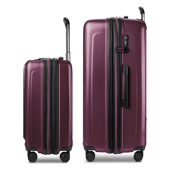 Redolz Essentials 14 Set de valises à 4 roulettes 2 pcs. compartiment pour ordinateur portable avec soufflet d'extension