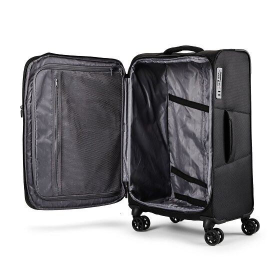 d&n Travel Line 9804 4 roues Set de valises 3 pièces avec soufflet d'extension