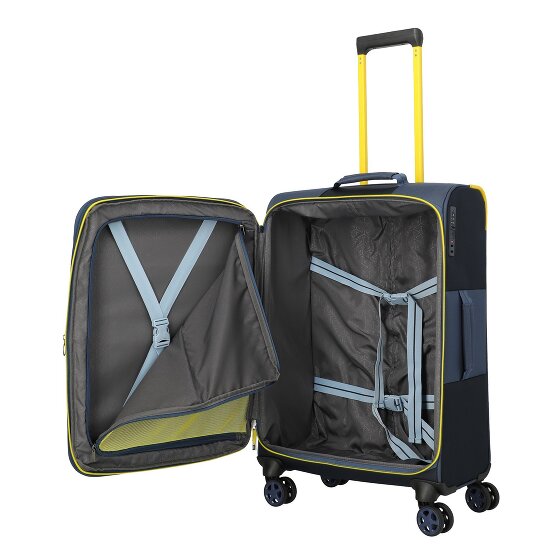 Travelite Color Craze 4 roulettes Set de valises 3 pièces avec soufflet d'extension