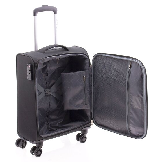 Gladiator 3700 4 roulettes Trolley de cabine 55 cm avec soufflet d'extension