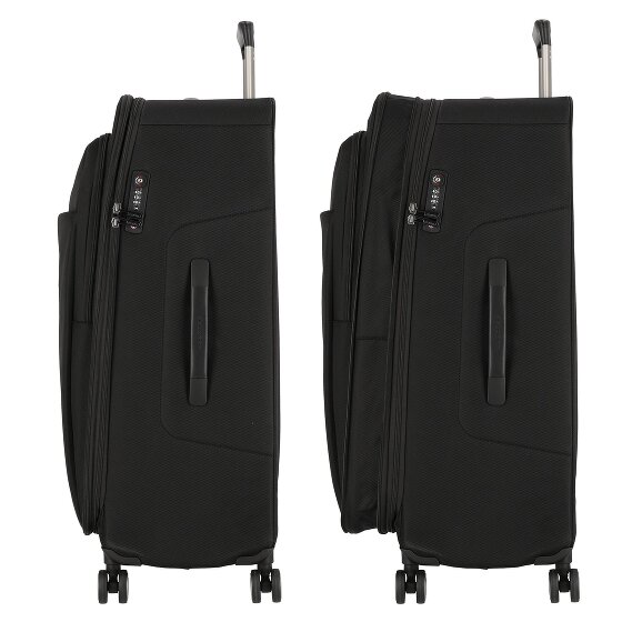 Piquadro Brief 4 roulettes Trolley 78 cm avec soufflet d'extension
