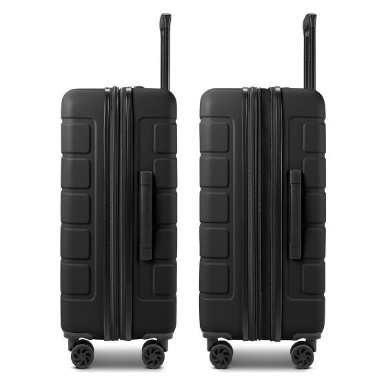 Saxoline Miami 4 roues Valise cabine M 65 cm avec soufflet d'extension