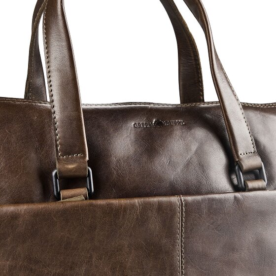 Greenburry Newport Attaché-case Cuir véritable 39 cm Compartiment ordinateur