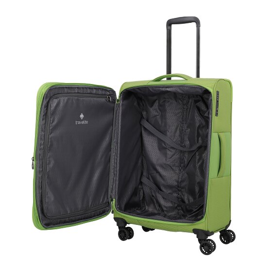 Travelite Corsiica 4 roulettes Trolley M 67 cm avec soufflet d'extension