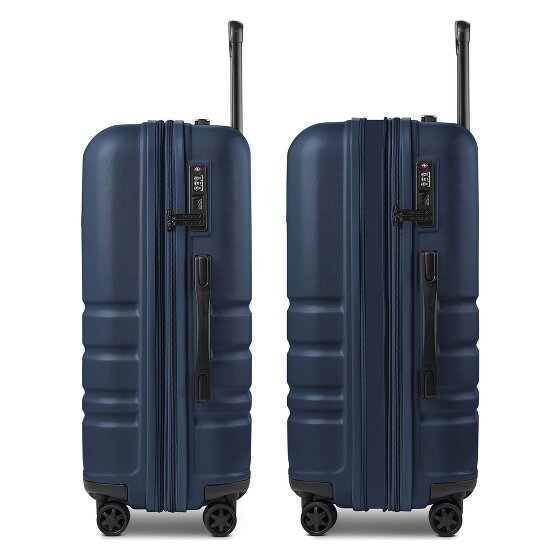 Redolz Pro ABS Medium+ 4 roues Valise cabine 65 cm avec soufflet d'extension