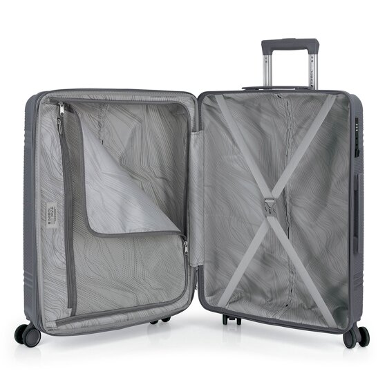 Gabol Saori 4 roulettes Trolley M 66 cm avec soufflet d'extension