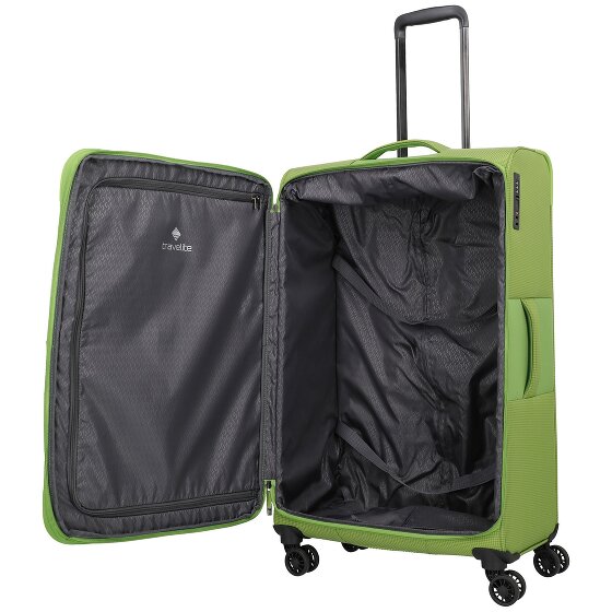 Travelite Corsiica 4 roulettes Trolley L 77 cm avec soufflet d'extension