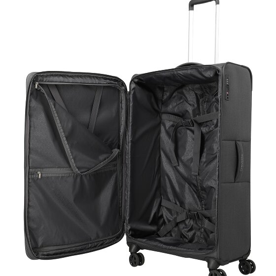 Travelite Cubis 4 roues Valise cabine L 83 cm avec soufflet d'extension