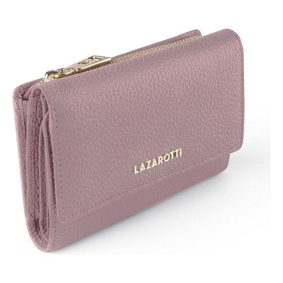 Lazarotti Porte-monnaie « Bologna » en cuir XL avec compartiment à fermeture éclair sur tout le pourtour, Cuir, 14 cm