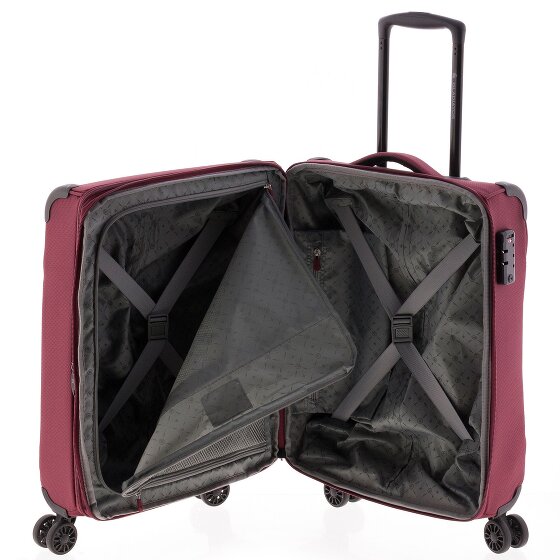 Gladiator 4700 4 roulettes Trolley de cabine 55 cm avec soufflet d'extension