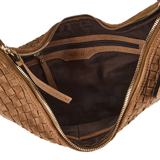 abro Nana Sac à bandoulière Cuir véritable 37 cm