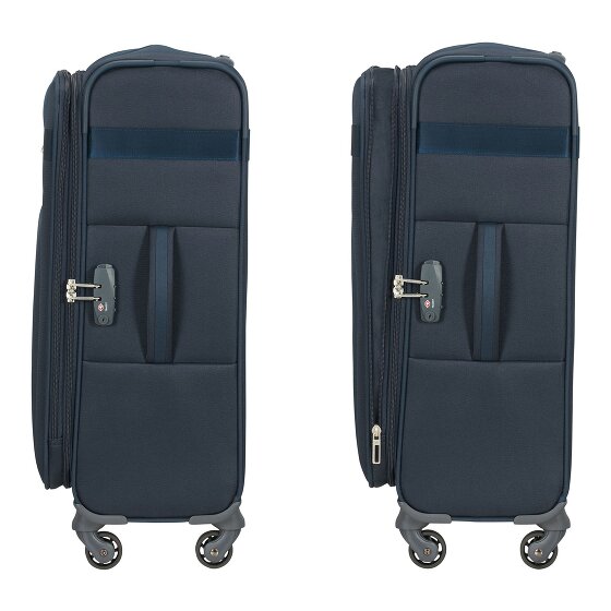 Samsonite Citybeat 4 roulettes Trolley 66 cm avec soufflet d'extension
