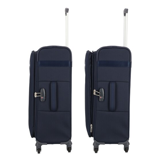 Samsonite Citybeat 4 roulettes Trolley 66 cm avec soufflet d'extension