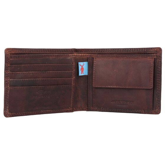 Jack Kinsky Monterey Porte-monnaie Protection RFID Cuir 11.5 cm