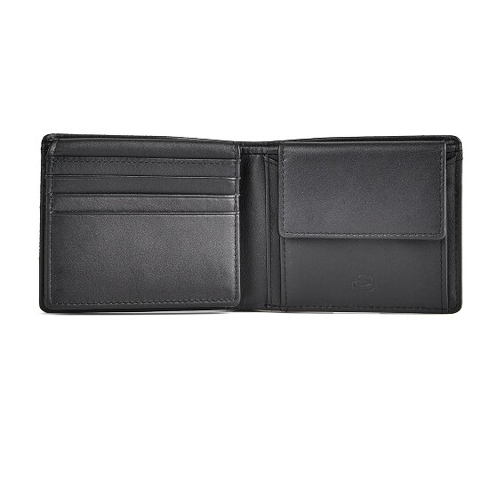 Piquadro Sync Porte-monnaie Protection RFID Cuir véritable 11 cm