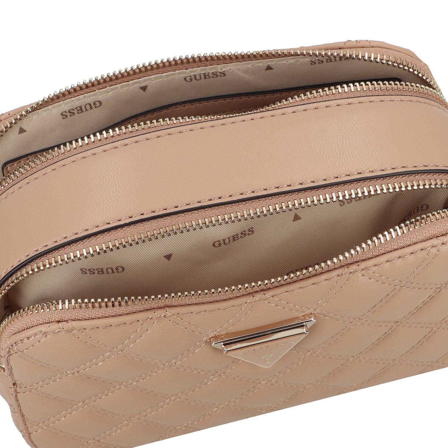 Guess Giully Sac à bandoulière 20 cm beige sur