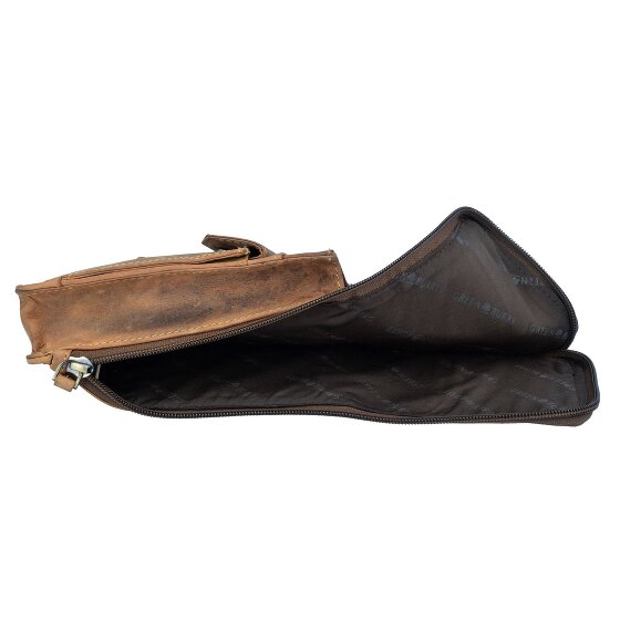 Greenburry Sac banane vintage en cuir 10 cm