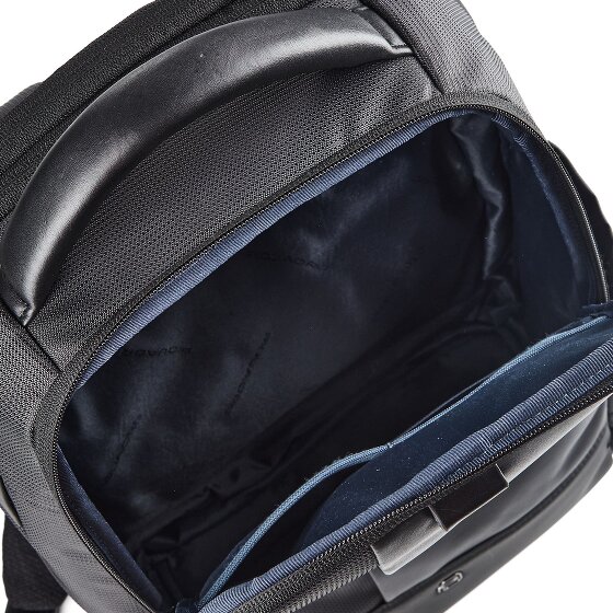 Piquadro Sync Daypack Protection RFID Cuir véritable 47 cm Compartiment ordinateur