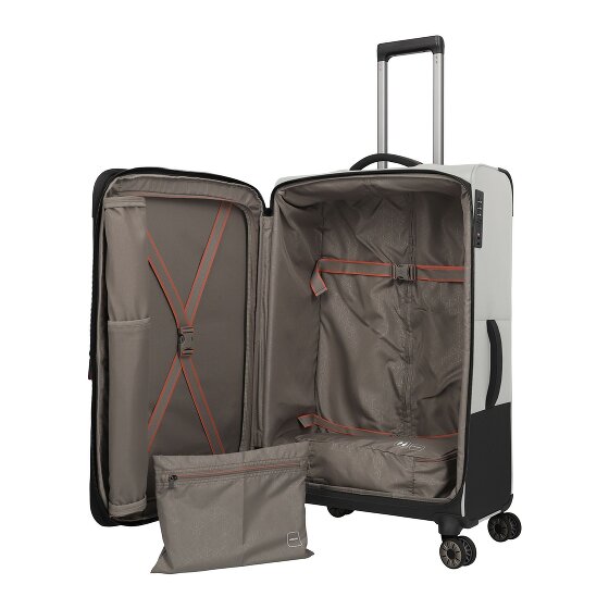 Travelite Crosslite 5.0 4 roulettes Trolley L 77 cm avec soufflet d'extension