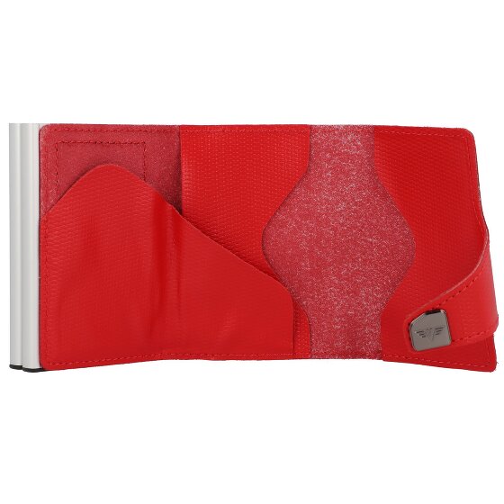 Tru Virtu Click & Slide Porte-cartes de crédit Porte-monnaie RFID en cuir 6,5 cm