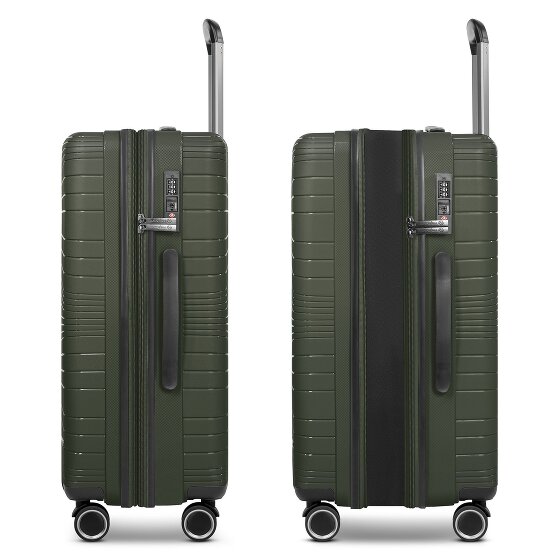 Franky Dallas 3.0 Set de valises à 4 roulettes 3 pièces avec soufflet d'extension