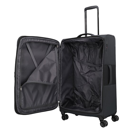 Travelite Corsiica 4 roulettes Trolley L 77 cm avec soufflet d'extension