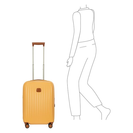 Bric's Taormina 4 roulettes Trolley S 57 cm avec soufflet d'extension