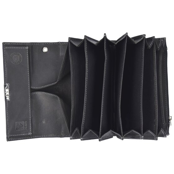 Greenburry Portefeuille Vintage pour serveur en cuir 18 cm