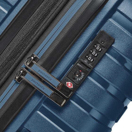 Pactastic Collection 04 THE THREE SET + 4 roulettes Set de valises 3 pièces avec soufflet d'extension