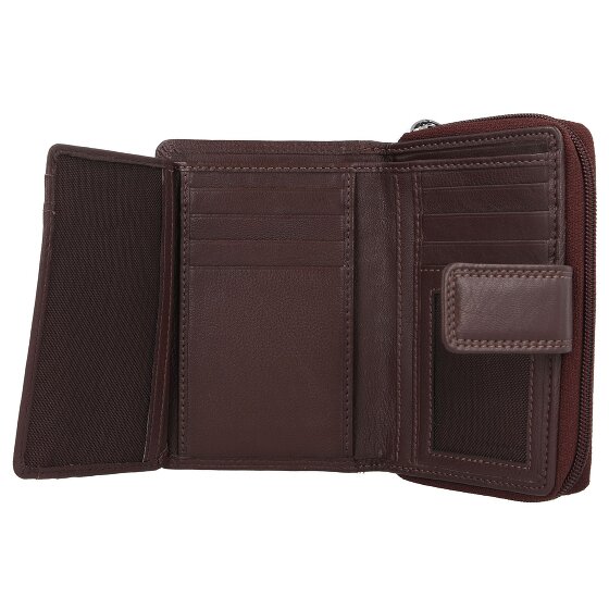 mano Donna Giulia Porte-monnaie Cuir véritable 13 cm