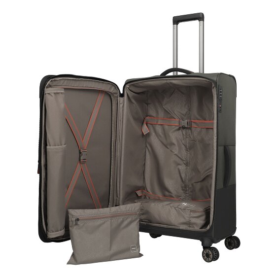 Travelite Crosslite 5.0 4 roulettes Trolley L 77 cm avec soufflet d'extension