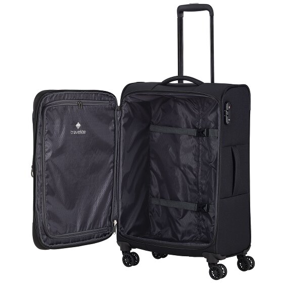 Travelite Chios 4 roulettes Set de valises 3 pièces avec soufflet d'extension