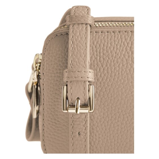 Lazarotti Sac à bandoulière en cuir « Bologna » pour appareil photo, double fermeture éclair, 18 cm