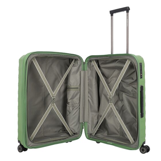 Travelite Mooby 4 roulettes Trolley M 66 cm avec soufflet d'extension