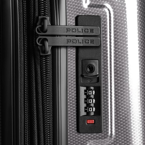 Police New York 4 roues Valise cabine M 62 cm avec soufflet d'extension